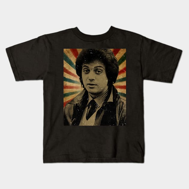 William Martin Joel // Piano Man Vintage Photo Kids T-Shirt by Janji Joni